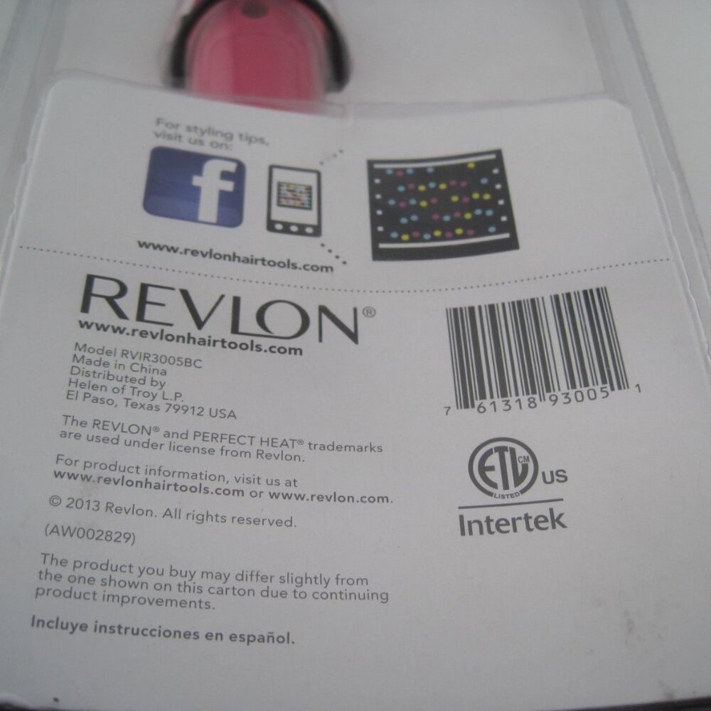 Revlon RVIR3005 Perfect Heat 3 Barrel Ceramic Hair Waver Pink Black Iron Curler - Picture 6 of 6